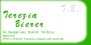 terezia bierer business card