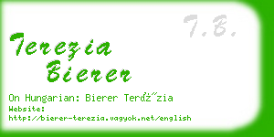 terezia bierer business card